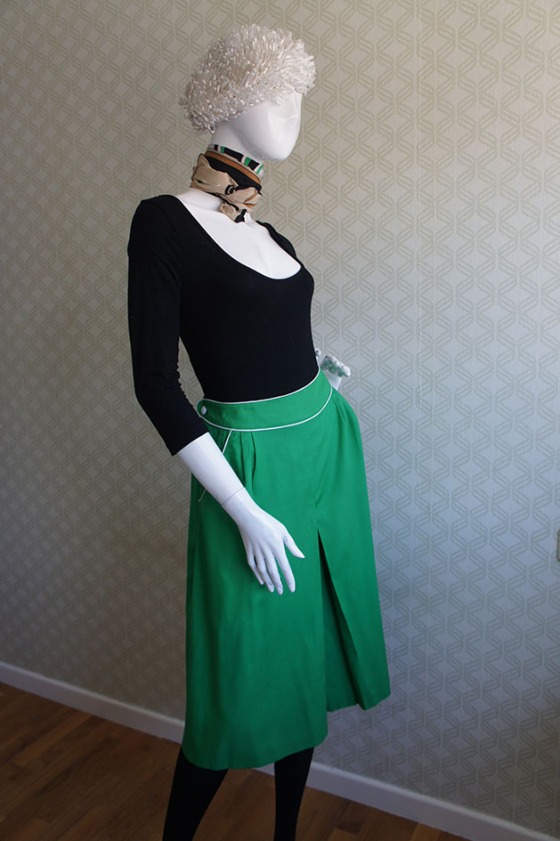 carola vintage falda verde